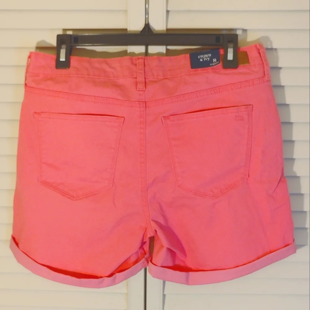 Crown&Ivy Women's Pink Shorts - Picture 2 of 5